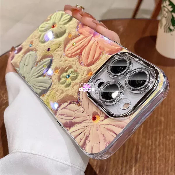 Flowers Glitte iPhone Case